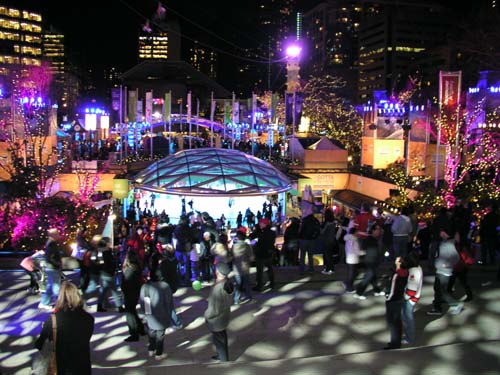 Robson Square during 2010 Winter Olympics