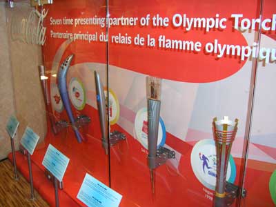 Previous Olympic Torches in Coca Cola Mobile
