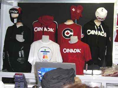 Clothing merchandise for the 2010 Winter Olympics